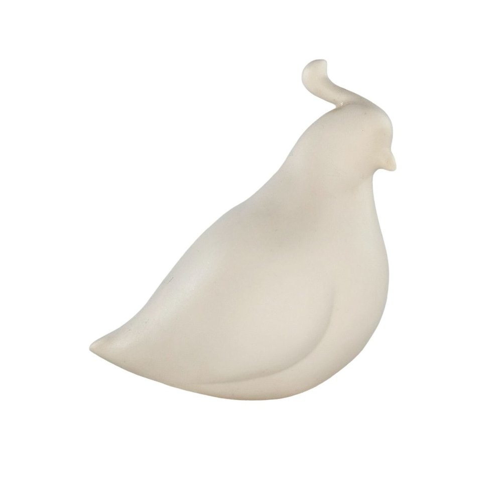 Bisque Quail Figurine Ceramic Unpainted 3.5"